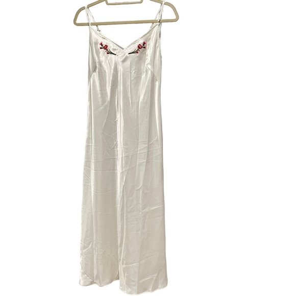 Vintage Victoria's Secret Peignoir 1980s Embroidered Nightgown & Robe Set P/S NW - Picture 14 of 16